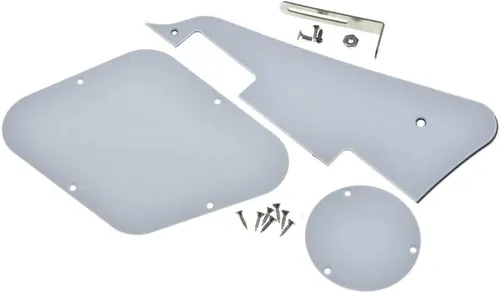 Vista 8 de KAISH Abalone Pearl LP - Placa trasera para guitarra con soporte de níquel de acero y tornillos de montaje para EE. UU