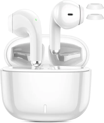 Vista 8 de ACAGET Auriculares inalámbricos para Samsung Galaxy S24 Ultra S25 S23 FE S22 S21 Plus Bluetooth 5.3 Auriculares con cancelación de ruido para iPhone