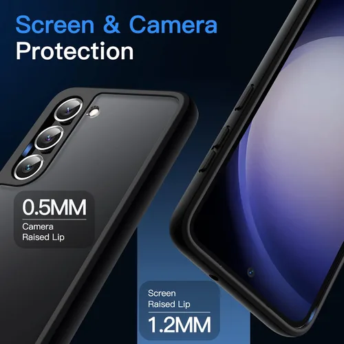 Vista 6 de JETech Funda mate para Samsung Galaxy S23+ / S23 Plus 5G de 6.6 pulgadas, funda protectora delgada translúcida esmerilada para teléfono, antihuellas