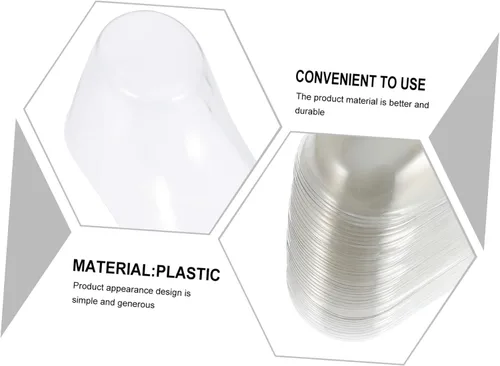 Vista 9 de Holibanna 40 piezas de zapatos transparentes para zapatos, zapatos para bebés pequeños, botines transparentes para zapatos, soporte transparente