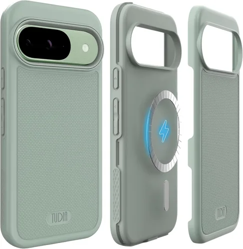 Vista 13 de TUDIA MergeGrip [Compatible con Magsafe] Funda para Google Pixel 7a 2023, [Probada contra caídas de grado militar] Borde elevado para protección
