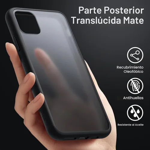 Vista 4 de JETech Funda mate para iPhone 11 Pro, color negro