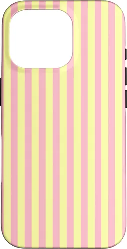 Vista 20 de Funda para iPhone 17 con rayas verticales amarillas y rosadas