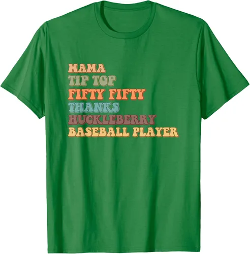 Vista 4 de Mama Tip-Top Fifty Fifty Thanks Huckleberry - Camiseta de béisbol, Negro