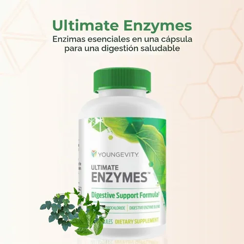 Vista 2 de Youngevity Ultimate Enzymes Multi-Enzyme Digestive Support, 120 Cápsulas