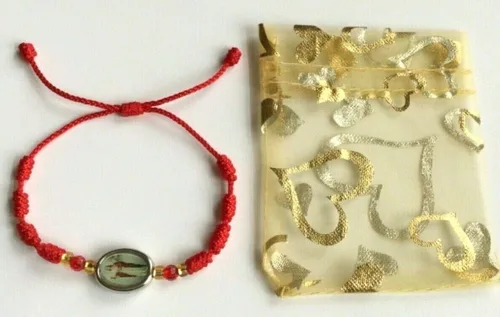 Vista 5 de PULSERA ROJO DE Santa BARBARA PARA PROTECCIÓN PULSERA ROJO DE Santa BARBARA PARA PROTECCIÓN 75 in Adjustable hilo de nailon