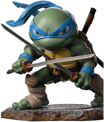 Vista 2 de Estatua Leonardo - TMNT - Minico - Iron Studios