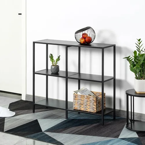 Vista 6 de DCLRN Mesa consola, mesa de sofá, mesa de entrada, estante largo estrecho con almacenamiento para entrada, pasillo, detrás del sofá, sala de estar