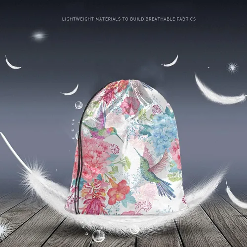 Vista 2 de Mochila con cordón de unicornio arcoíris y bolsa de gimnasio con cordón, Multi-a133, Mochilas de viaje