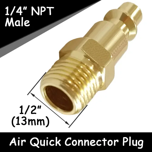 Vista 4 de Uenede - Kit de enchufe de conexión rápida de manguera de aire industrial NPT de 1/4 de pulgada, 10
