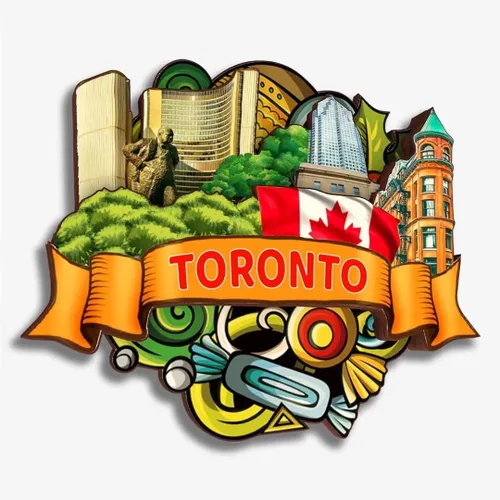 Vista 9 de Montreal - Imán para nevera de Canadá, colección de madera, madera 3D, hecho a mano, recuerdos de ciudad, imán para nevera, decoración del hogar