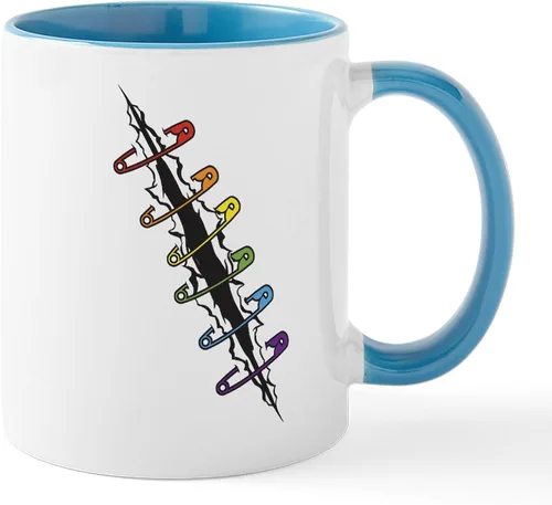 Vista 19 de CafePress Peace Love - Taza de café de cerámica para ukelele (11 oz (11.0 fl oz)