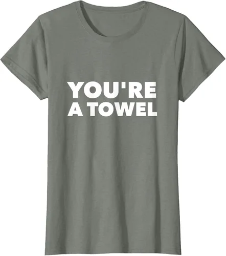 Vista 11 de Eres un toalla Funny camisa, mujer XL, Negro