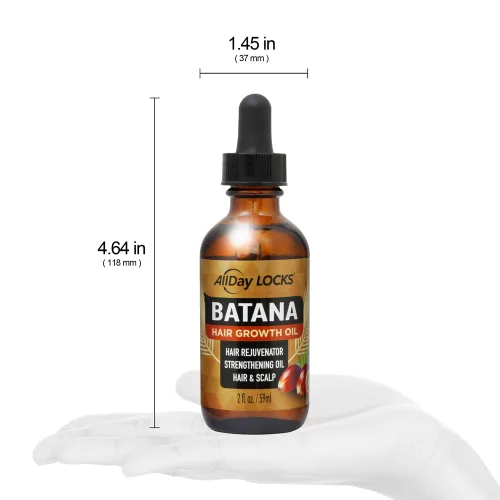 Vista 4 de AllDay Locks Batana Aceite para el crecimiento del cabello, cabello saludable, más grueso, más fuerte y brillante, 100% aceite de batana hondureño