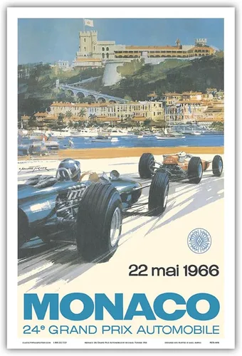 Vista 10 de Póster del 24º Gran Premio de Mónaco de 1966 - Circuit de Mónaco