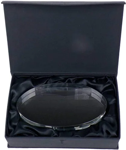 Vista 4 de Infusion Pisapapeles de cristal personalizado de agradecimiento al maestro con caja de regalo (manzana y manchas)