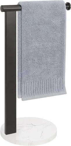 Vista 10 de Soporte para toallas de mano para baño, toallero de mano en forma de L, toallero de cocina, organizador de encimera, material de acero inoxidable