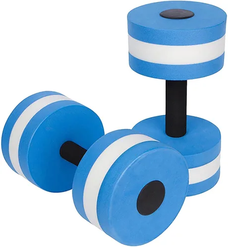 Vista 11 de Water Dumbbells, Set of 2 Aquatic Exercise Dumbell, Water Aerobic Exercise Foam Dumbbells Pool Resistance for Men Women Weight Loss Water Sports