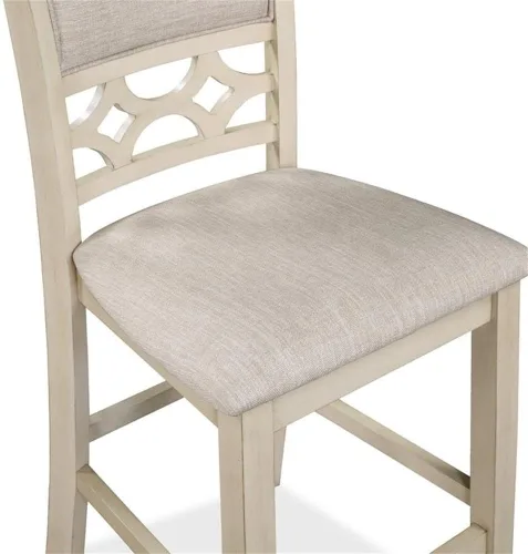 Vista 3 de New Classic Furniture Mitchell - Mesa de comedor, color beige y marrón