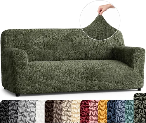 Vista 32 de PAULATO BY GA.I.CO. Funda para Silla - Funda para Sillón - Funda para Sillón - Funda de Tela Suave - Protector de Muebles Elegante de Ajuste Ceniza