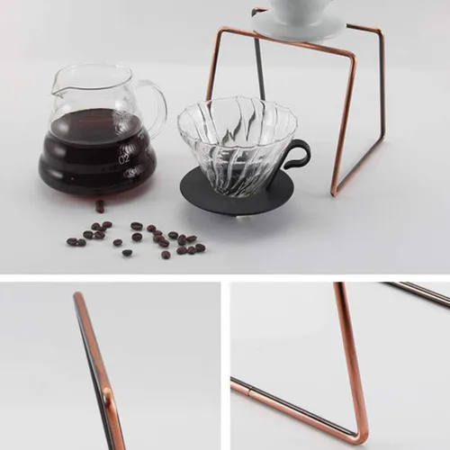 Vista 3 de Cabilock Soporte para filtro de café, soporte para gotero, accesorio reutilizable para gotero de café