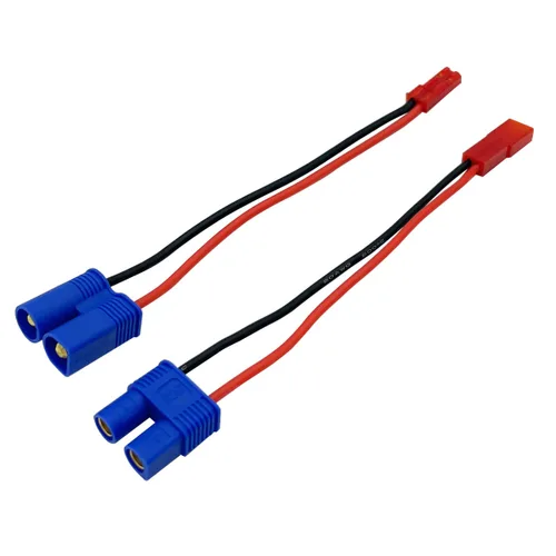 Vista 4 de 2 pares de conectores adaptadores JST a EC3 macho hembra para batería Lipo con cable de 10 cm 20 awg para RC FPV Racing Drone Multicopter Quadcopter
