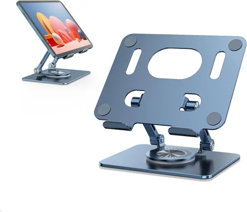 Vista 9 de JOIOT Soporte giratorio para tableta con base giratoria 360, soporte ajustable para dibujo, compatible con iPad Pro/Air/Mini y más (negro)