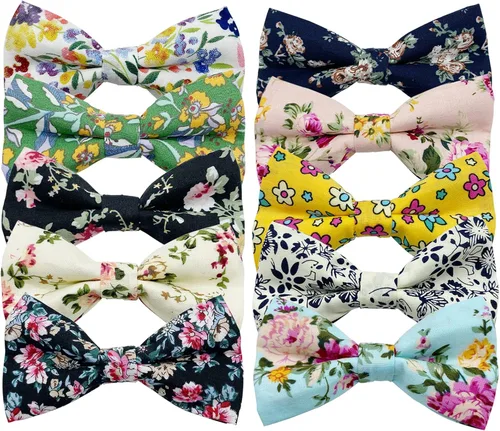 Vista 9 de 10 piezas de collares para perros, lazos elásticos para mascotas, gatos, cachorros, cachorros, accesorios para fiestas de cumpleaños y bodas