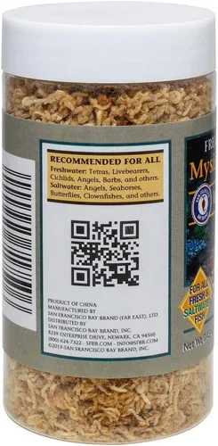 Vista 3 de San Francisco Bay Brand Camarones Mysis liofilizados – Alimento para peces de primera calidad, alimento tropical para peces de camarones, ideal