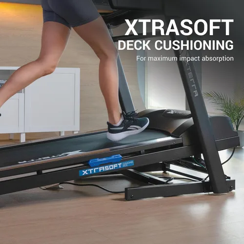 Vista 11 de Xterra Fitness Sport Series - Caminadora inteligente plegable de alta calidad, controles de velocidad e inclinación del manillar, gran plataforma