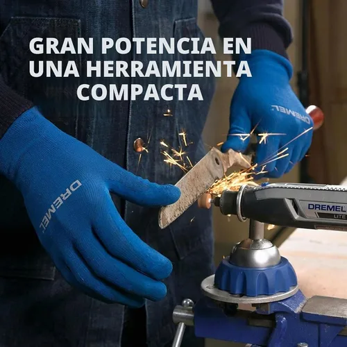 Vista 7 de Dremel Lite 7760 N/10 - Herramienta rotatoria inalámbrica de iones de litio de 4V, kit multipropósito de velocidad variable, carga USB, cambios