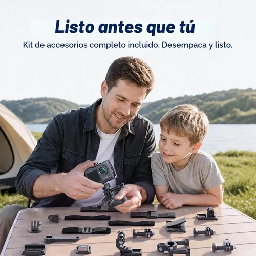 Vista 8 de AKASO Brave 4 Pro Action Camera 4K con tarjeta MicroSD U3 de 64 GB