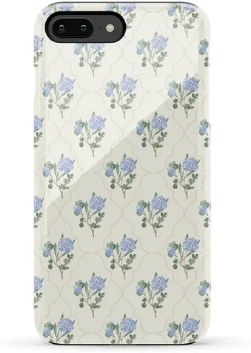Vista 43 de Casely Funda para iPhone 6/7/8 Plus Todo envuelto Lazos vintage Diseño protector delgado esencial de doble capa