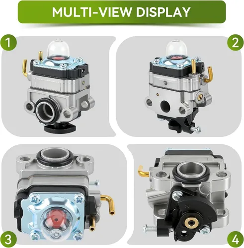 Vista 4 de AUTOKAY 309375002 Carburador Compatible con Homelite Ryobi RY34426 RY34007 S430 C430 X430 30cc RY34441 RY34427 RY34421 RY34446 RY34006 Recortadora