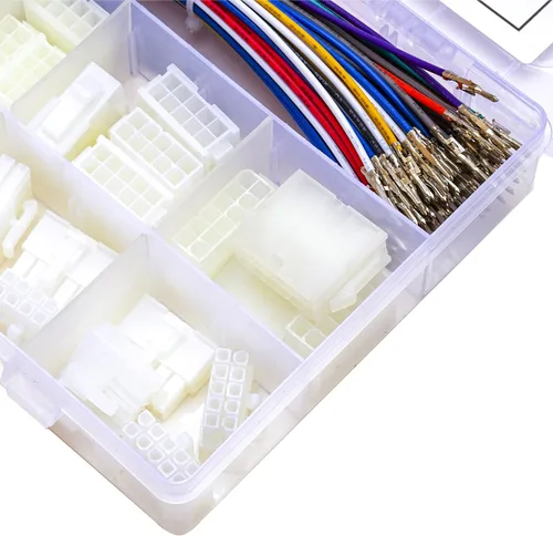 Vista 9 de Molex 5557 - Kit de conectores de extensión macho y hembra de 0.165 in con cables preprensados prémium de 20 AWG, Molex Mini-Fit Jr de doble fila