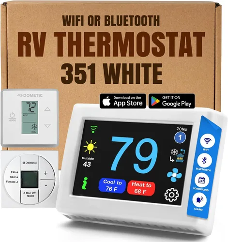 Vista 28 de MICRO-AIR EasyTouch - Termostato digital de repuesto para autocaravana, programable y confiable, habilitado para WiFi y Bluetooth, termostato