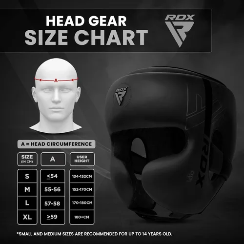 Vista 5 de RDX Casco de boxeo, entrenamiento de MMA, Kara acolchado ajustable, casco de Muay Thai, Kickboxing, Sparring, Artes Marciales, Karate, casco