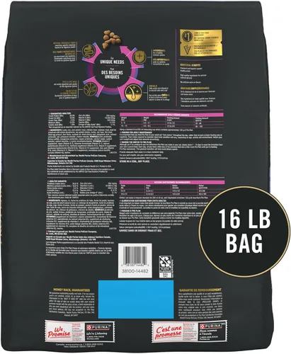 Vista 10 de Purina Pro Plan Alimento para gatos con piel sensible y estómago, fórmula de cordero y arroz, bolsa de 16 libras