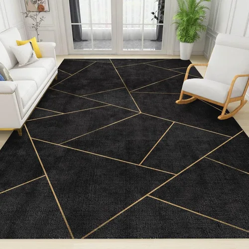 Vista 20 de Alfombra de entrada colorida arcoíris de 2 x 3 pies para baño, alfombra bohemia de mediados de siglo, abstracta de pelo bajo, tapete pequeño