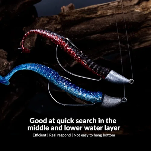 Vista 6 de THKFISH Weedless Swimbait Jig Heads for Bass Fishing, Weighted Texas Rig Hook Fishing Hooks Saltwater Freshwater 1/8 oz, 1/6 oz, 1/4 oz, 3/8 oz, 1/2