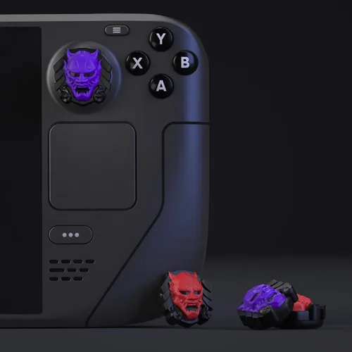 Vista 13 de PlayVital Halloween Thumb Grip Caps for Steam Deck LCD, Silicone Thumbsticks Grips Joystick Caps for Steam Deck OLED - Little Devils