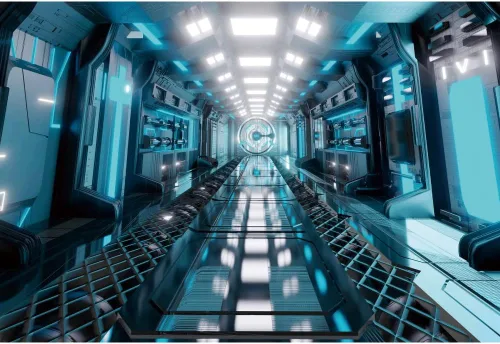 Vista 6 de Telón de fondo de fotografía de cabina de avión, de 5 x 3 pies, de ciencia ficción, nave espacial, interior, para niños, fiesta de cumpleaños