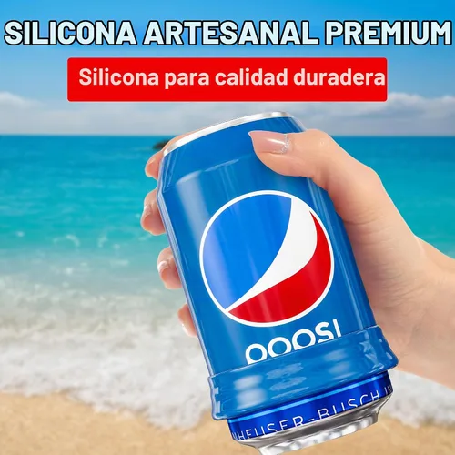 Vista 3 de BeerSkin - Fundas de silicona para latas que parecen refrescos, 12 oz (12.0 fl oz) - 1 paquete Fun Can Kozies for Camping, Outdoor Parties, Beach