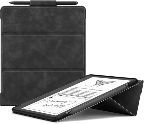 Vista 9 de Ayotu Funda con soporte para Kindle Scribe de 10.2 pulgadas (versión 2024/2022), apagado y encendido automático, funda de tela resistente de alta