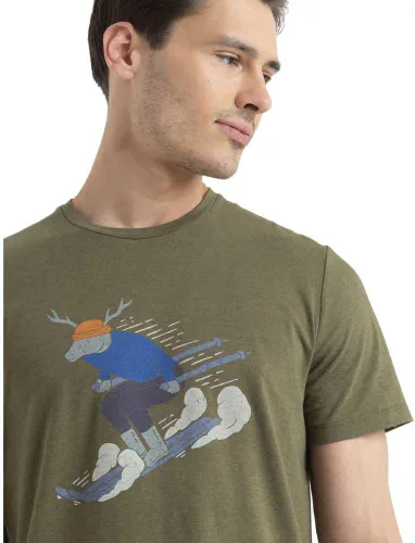 Vista 5 de Icebreaker Camiseta estampada de manga corta para hombre