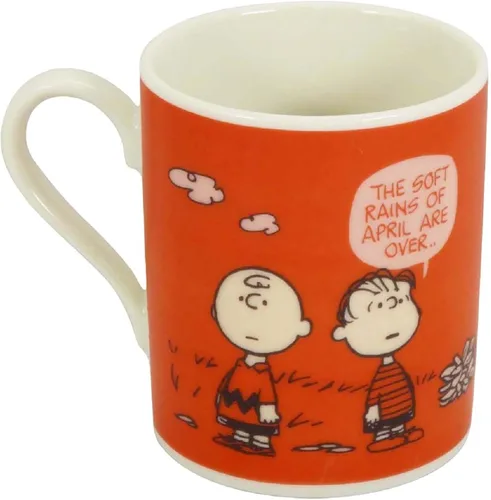 Vista 2 de Snoopy NATURE - Taza (rojo) SN1301-11, hecha en Japón Yamaka Shoten