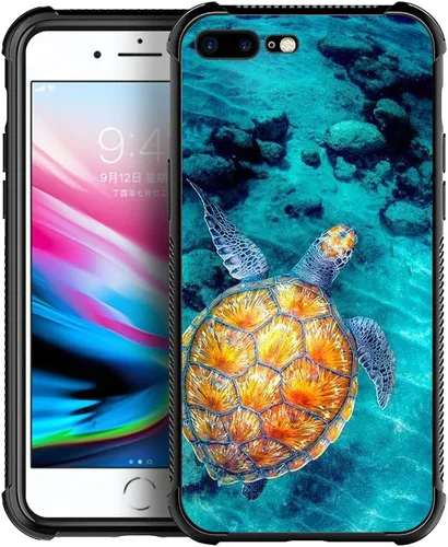 Vista 20 de CARLOCA Funda compatible con iPhone 8 Plus, iPhone 7 Plus para hombres y niños, increíble diseño de patrón de luz espacial nebulosa, a prueba