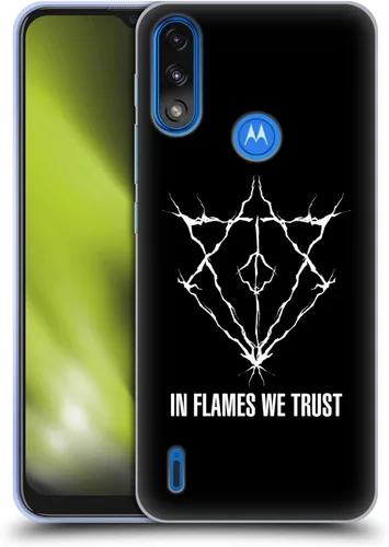 Vista 9 de Head Case Designs Officially Licensed in Flames Adventures Metal Grunge Soft Gel Case Compatible with Moto E7 Power/Moto E7i Power