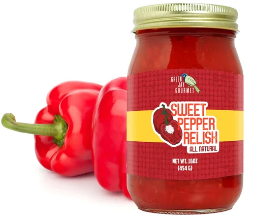 Vista 9 de Green Jay Gourmet Relish - Cajun Candy Relish - Dulce y picante condimento de jalapeño confitado y para untar - Hecho en Estados Unidos - Para