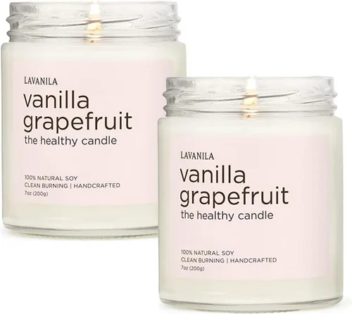 Vista 13 de Lavanila Vela de soja natural perfumada de vainilla pura (paquete de 1) – Hecho a mano, combustión limpia de 50 horas de tiempo de combustión, 7